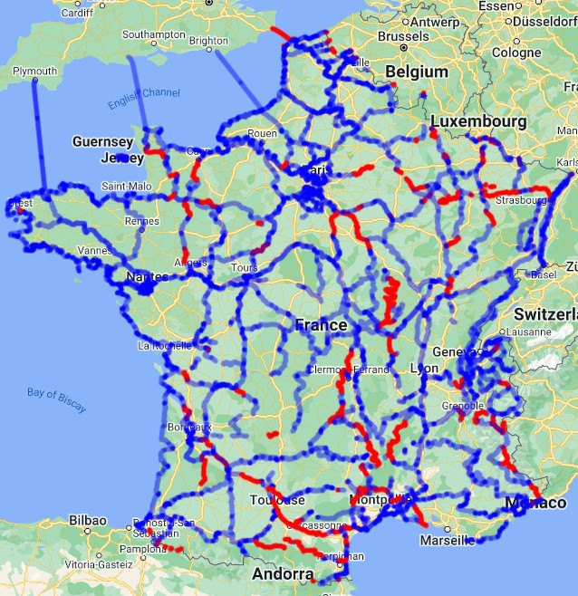 Bikeways in France