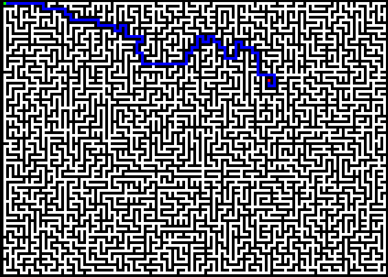 Labyrinthe généré avec l’algorithme Hunt & Kill